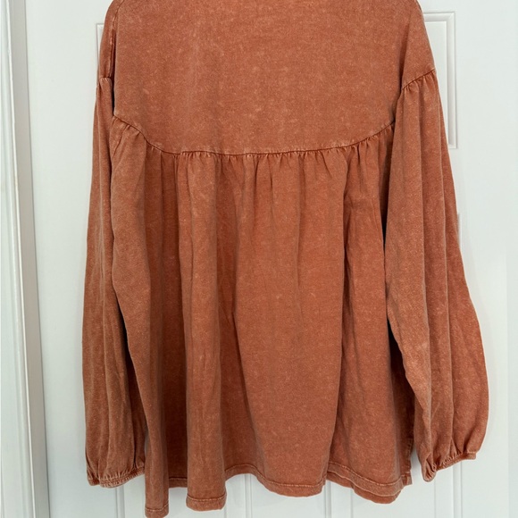 NWT Easel mineral wash baby doll long sleeve size large - Picture 5 of 6